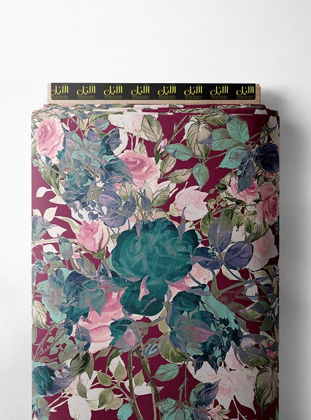 LAI01-0037_1-1.jpg Floral flower style with pink,green colors - Image 1