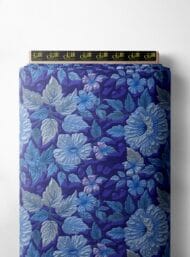 Nature flower style with blue, green colors