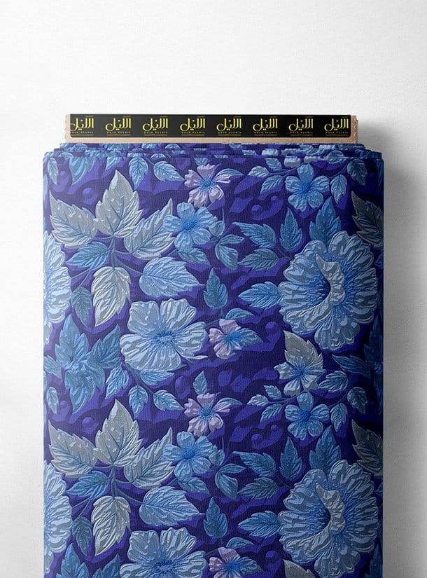 LAI01-0044_1-1.jpg Nature flower style with blue, green colors - Image 1