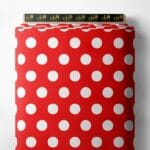 Dots mixed style with red, white colors