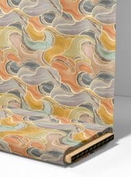 Swirl abstract style with grey,orange colors - Image 4
