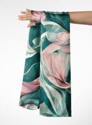 Floral flower style with green, pink colors - Image 3