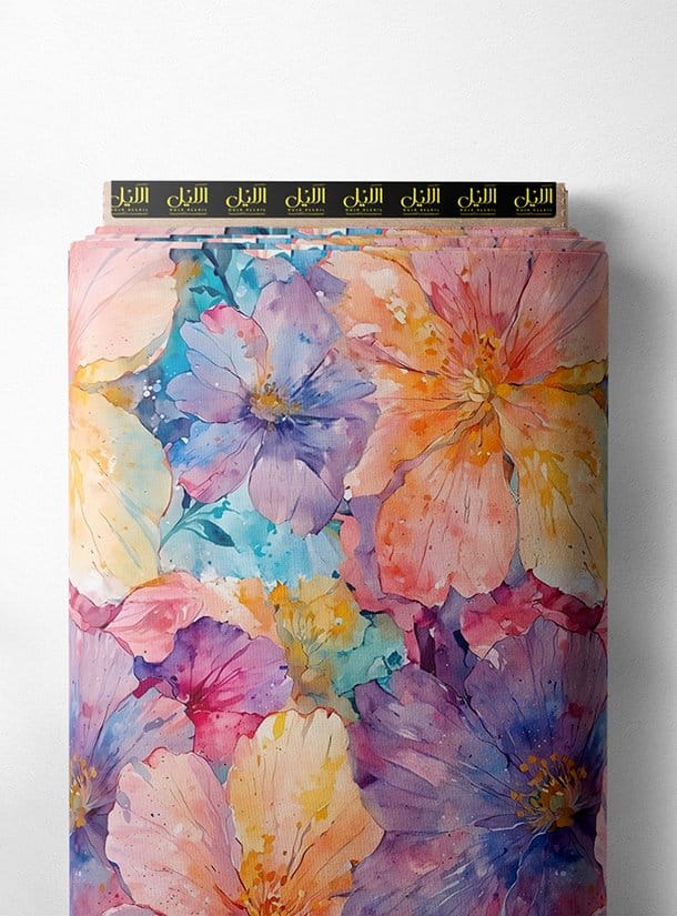 LAI01-0104_1-1.jpg Floral flower style with pink,purple colors - Image 1