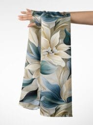 Nature flower style with blue,white colors - Image 3