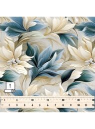 Nature flower style with blue,white colors - Image 5