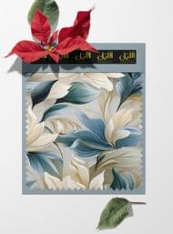 Nature flower style with blue,white colors - Image 6