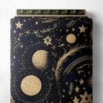 Stars nature style with gold, black colors