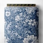 Nature flower style with blue, white colors