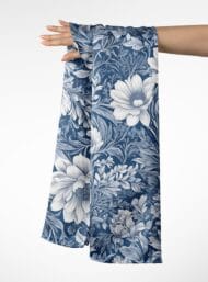 Nature flower style with blue, white colors - Image 3