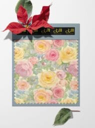 Flowers flower style with pink,yellow colors - Image 6