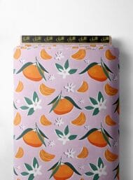 Fruit flower style with orange,green colors