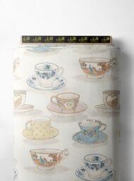 Cups classic style with blue,brown colors