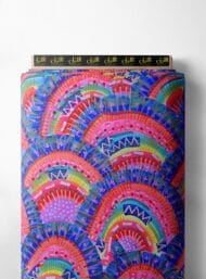 Colorful mixed style with blue,pink colors