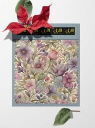 Flowers flower style with pink,green colors - Image 6