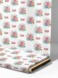 Floral flower style with red,pink colors - Image 4