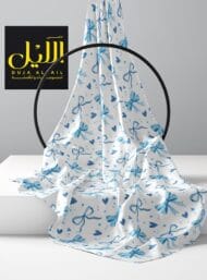 Love flower style with blue, white colors - Image 2