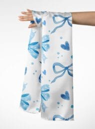 Love flower style with blue, white colors - Image 3