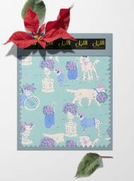 Dog animal style with pink,blue colors - Image 6