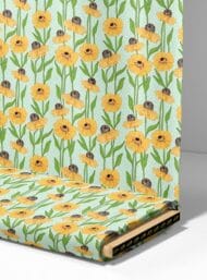 Green flower style with yellow, green colors - Image 4