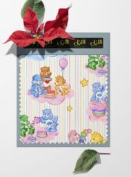 Bears nature style with blue,pink colors - Image 6
