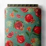 Fruit flower style with red,green colors