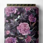 Nature flower style with purple,green colors