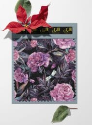 Nature flower style with purple,green colors - Image 6