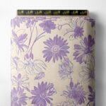 Nature flower style with purple colors