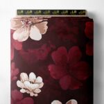 Floral flower style with red,white colors