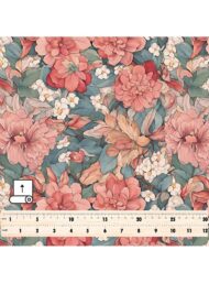 Nature flower style with pink,green colors - Image 5