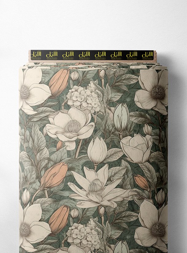 LAI01-0237_1-1.jpg Nature flower style with green,white colors - Image 1