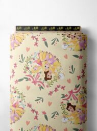 Princess flower style with pink,yellow colors