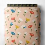 Nature flower style with red,green colors