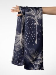 Trees nature style with white, blue colors - Image 3