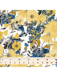 Nature flower style with yellow,blue colors - Image 5