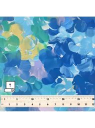 Nature flower style with blue,green colors - Image 5