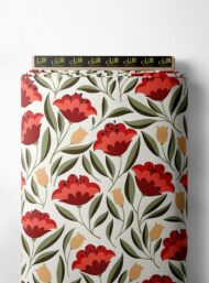 Nature flower style with red,green colors