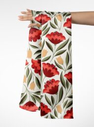 Nature flower style with red,green colors - Image 3