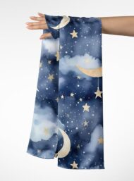 Moon nature style with blue,white colors - Image 3