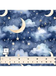 Moon nature style with blue,white colors - Image 5