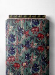 Flowers flower style with red,green colors