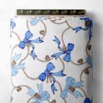 Bow mixed style with blue, white colors