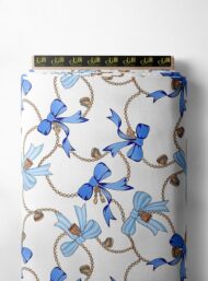 Bow mixed style with blue, white colors