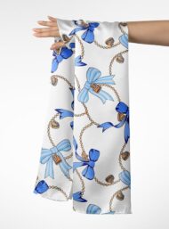 Bow mixed style with blue, white colors - Image 3