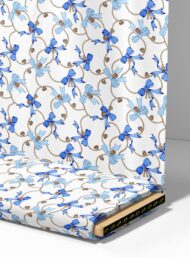 Bow mixed style with blue, white colors - Image 4