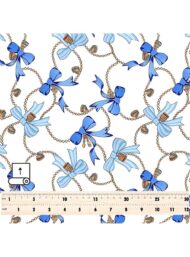 Bow mixed style with blue, white colors - Image 5