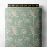 Trees nature style with green, white colors