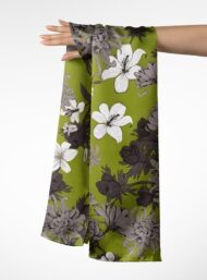 Floral flower style with green,white colors - Image 3