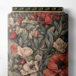 Nature flower style with red,green colors