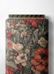 Nature flower style with red,green colors